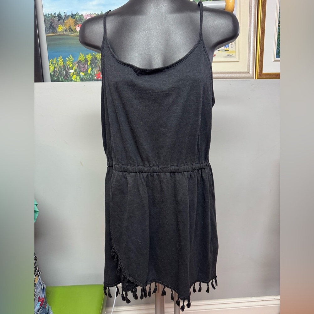 Black  Dress with adjustable straps. Perfect for the beach